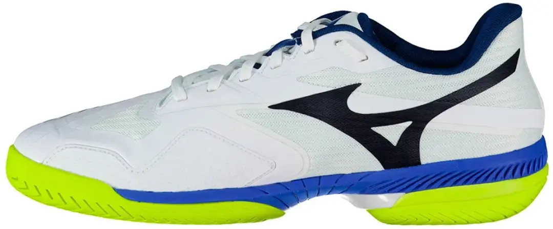 Mizuno Wave Exceed Court Allcourt Schoenen 44.5 - Wit/Dazzling Blue/Lightning Yellow