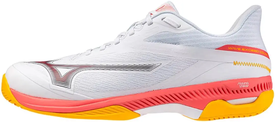 Mizuno Wave Exceed Court Allcourt Schoenen 44.5 - Wit/Dazzling Blue/Lightning Yellow