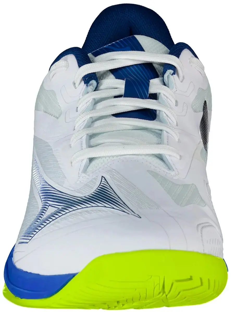 Mizuno Wave Exceed Court Allcourt Schoenen 44.5 - Wit/Dazzling Blue/Lightning Yellow