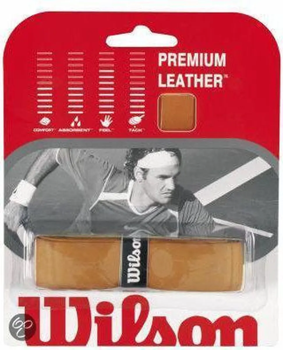 Wilson Premium Leder Basiswikkel Tennis - Oranje