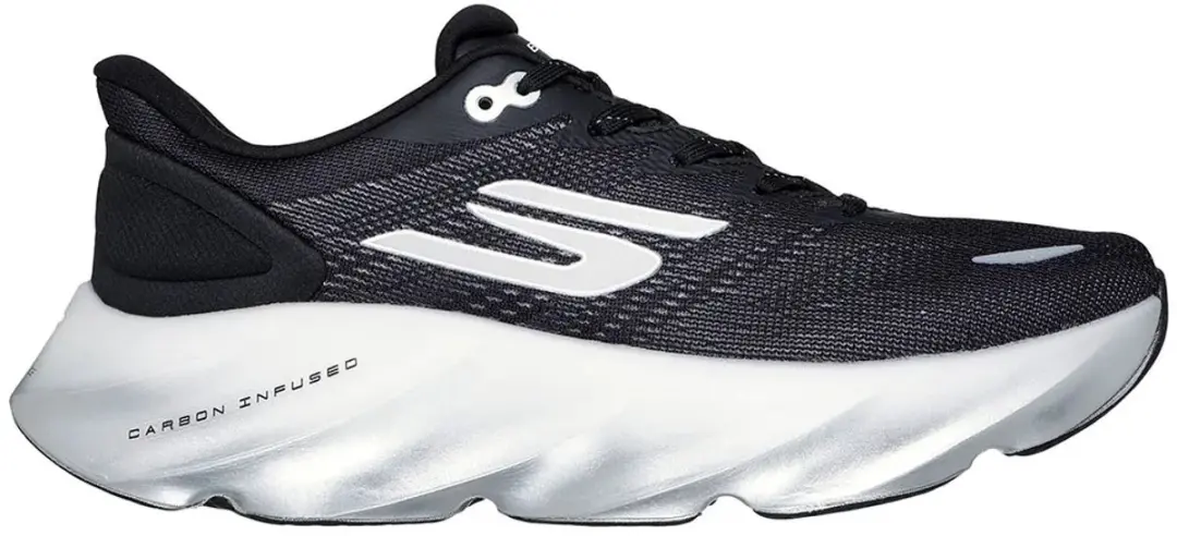 Skechers Aero Burst Hardloopschoenen 46 - Zwart/Wit