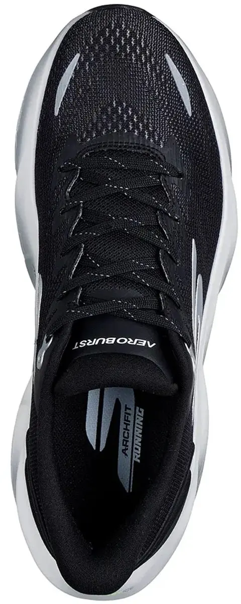 Skechers Aero Burst Hardloopschoenen 46 - Zwart/Wit