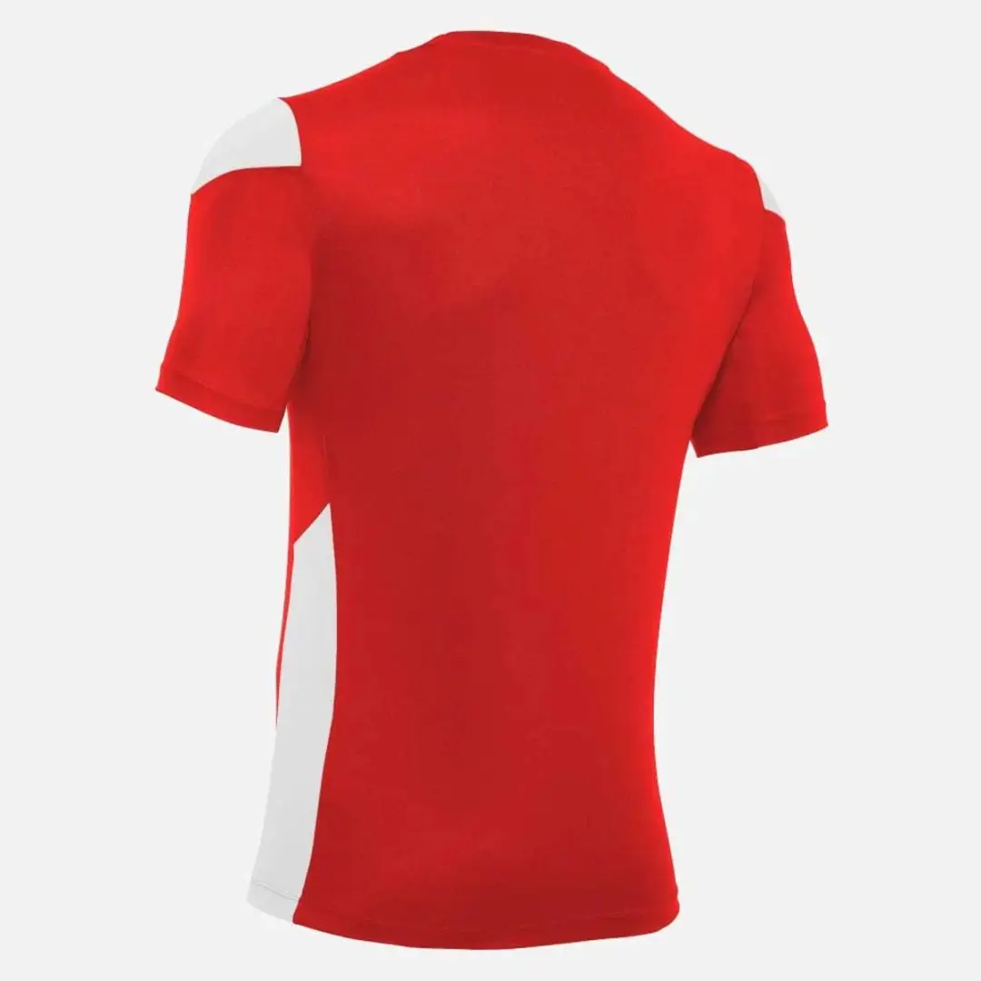 Macron Polis Shirt Korte Mouw Heren - Rood XXL