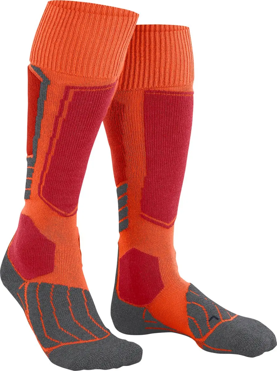 Falke SK1 Skisokken - Dikke wol - Heren - Maat 42-43 - Oranje