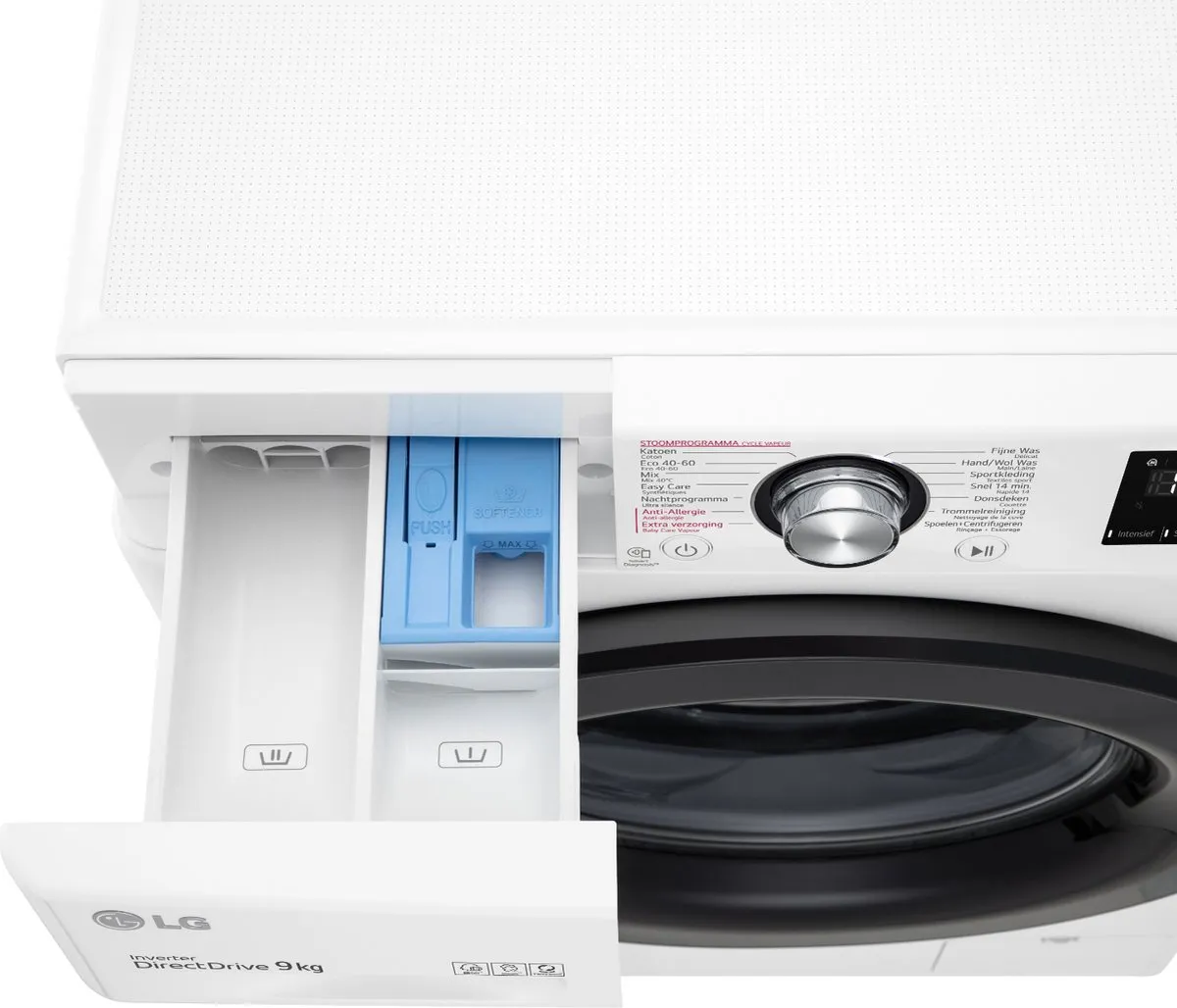 LG GC3V409N5 - 9 kg Wasmachine met Slimme AI DD™ motor - Hygiënisch wassen met stoom - Beste zorg met 6 Motion