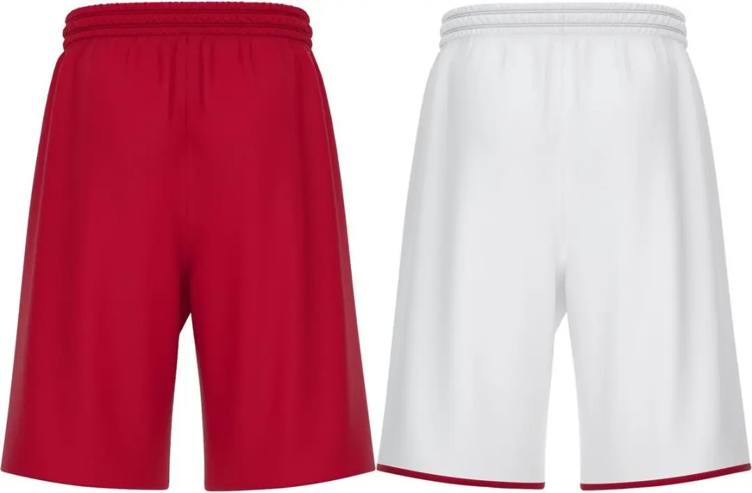 Macron X500 Reversible Short Kinderen - Rood/Wit 11-12Y