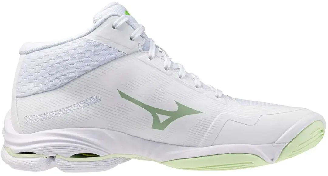 Mizuno Wave Lightning Pro Mid Dames Sportschoenen 41 - Wit