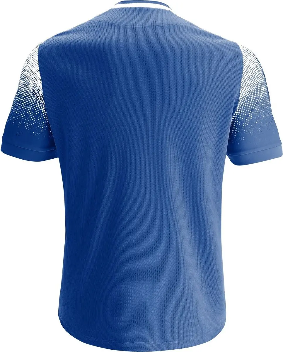 Macron Alioth Heren Shirt Korte Mouw - Royal/Wit XXL