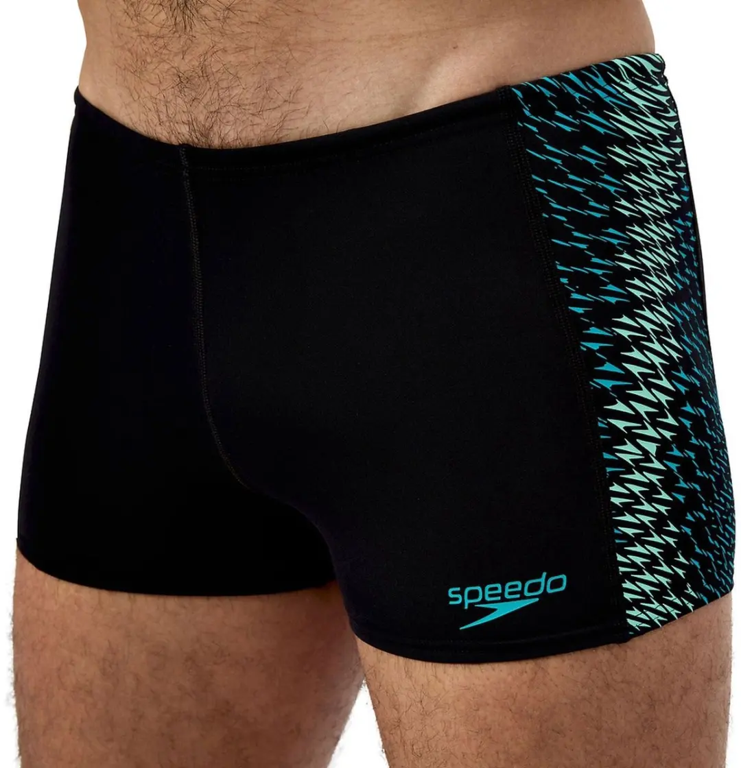 Speedo Endurance+ Max Tech Panel Zwemboxer Heren XXL - Zwart/Blauw/Groen