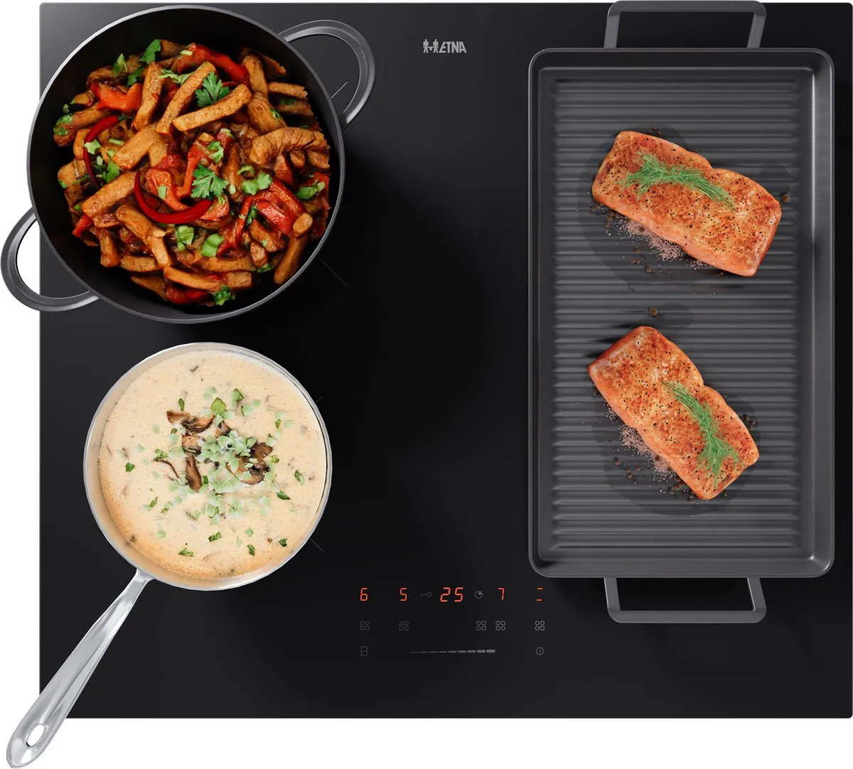 Etna KIF360ZT Inductiekookplaat 60cm - 4 Zones - Zwart