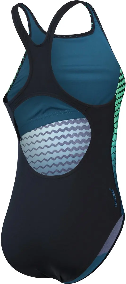 Speedo Medalist Badpak - Zwart/Groen