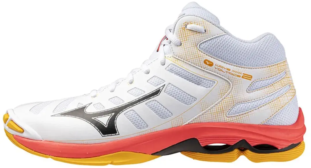 Mizuno Wave Voltage 2 Mid Sportschoenen 45 - Wit