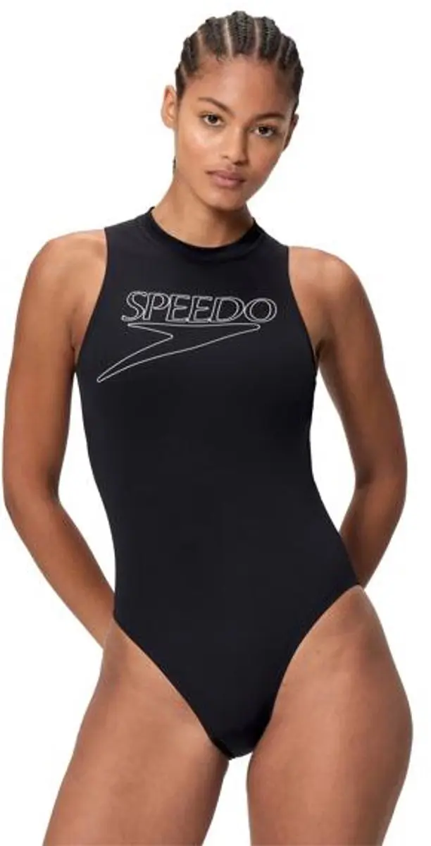 Speedo Endurance+ Logo Hydrasuit Dames Sportbadpak 36 - Zwart/Wit