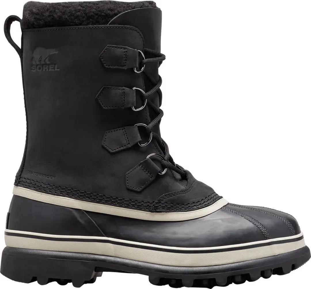 Sorel Caribou WP Heren Sneeuwlaarzen 42 - Zwart/Dark Stone