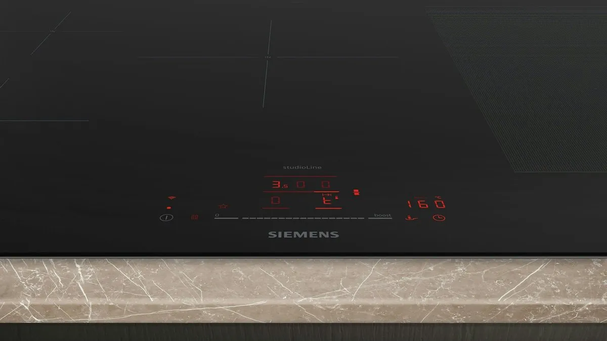 Siemens EX877HVC1E Studioline Inductiekookplaat 5 Zones - Zwart