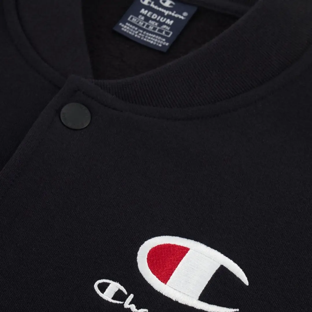 Champion Heren Bomber Sweatshirt - Zwart S