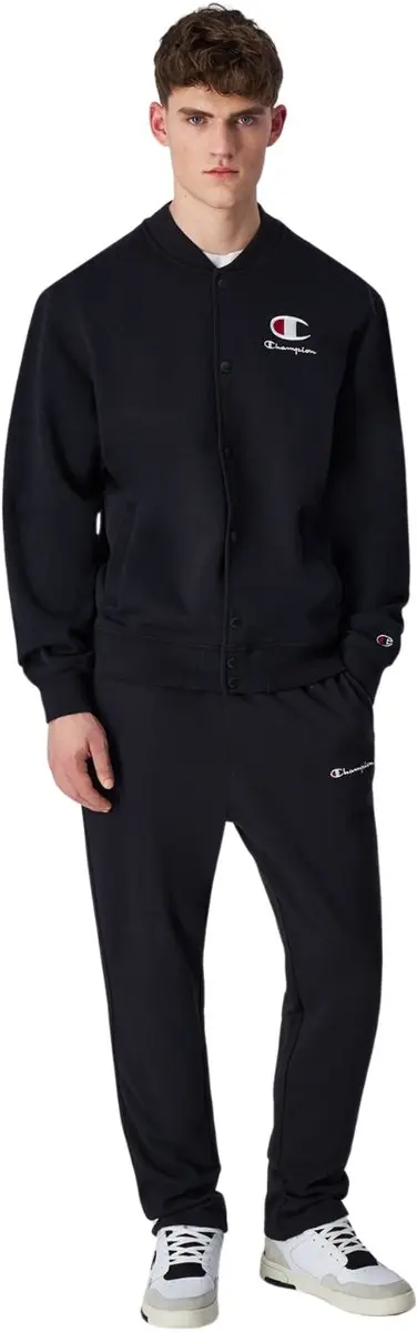 Champion Heren Bomber Sweatshirt - Zwart S