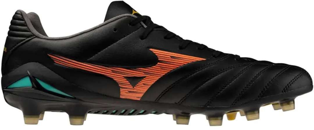 Mizuno Monarcida Neo III Pro Voetbalschoenen 43 - Zwart/Lava Orange