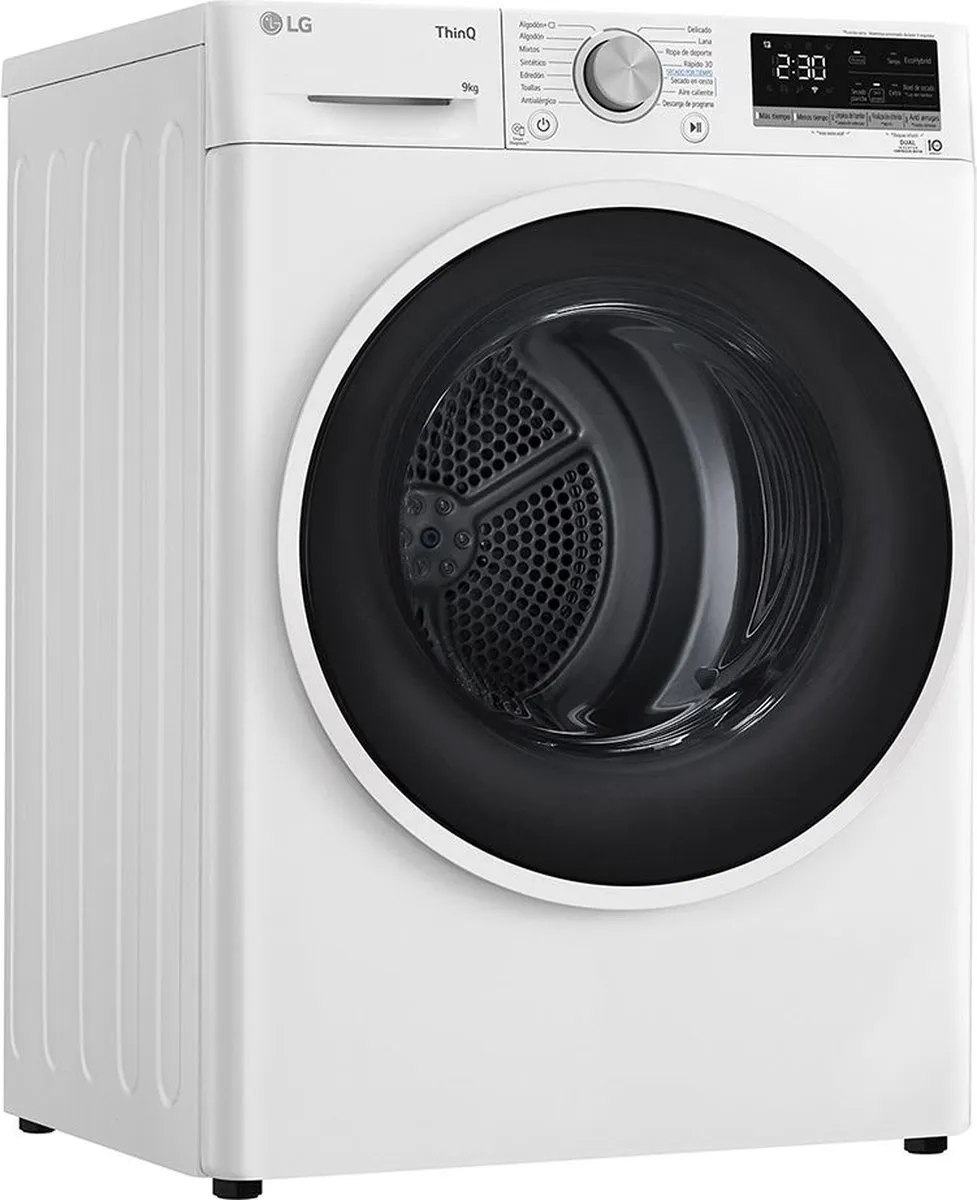 LG RH90V5AV6N Vrijstaande Warmtepompdroger 9kg - Wit