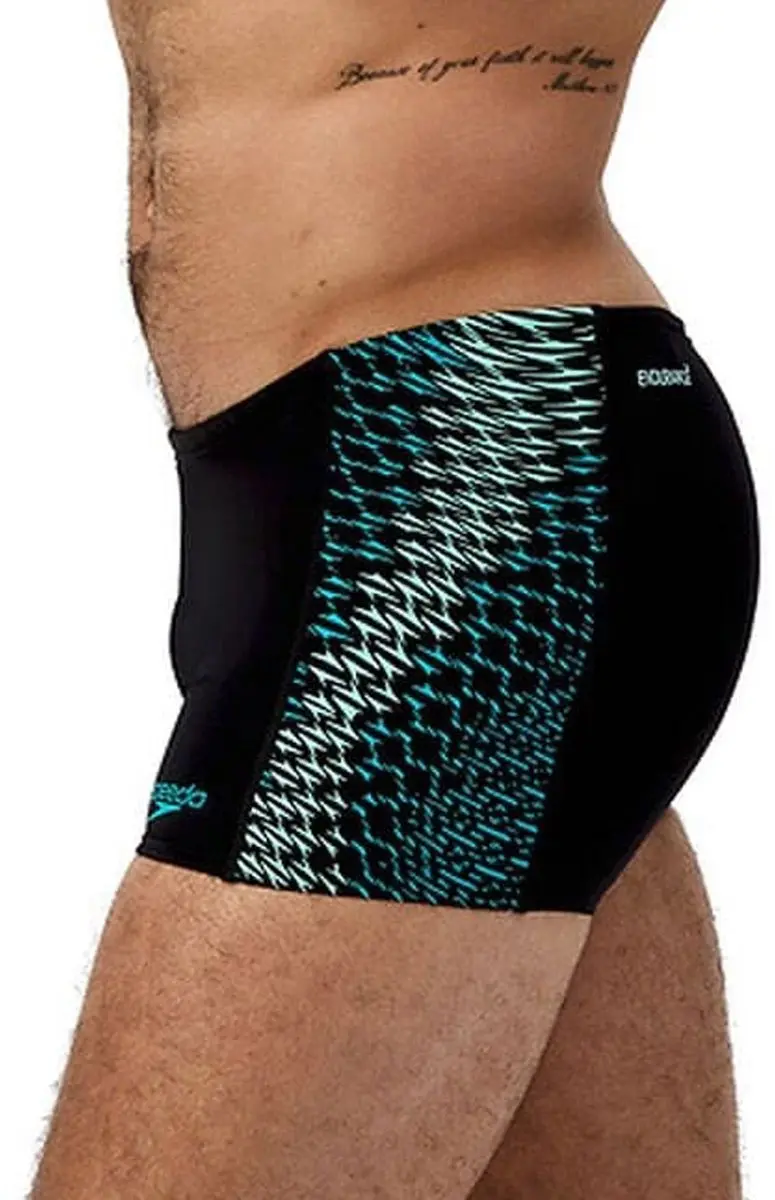 Speedo Endurance+ Max Tech Panel Zwemboxer Heren - XL - Zwart/Blauw/Groen