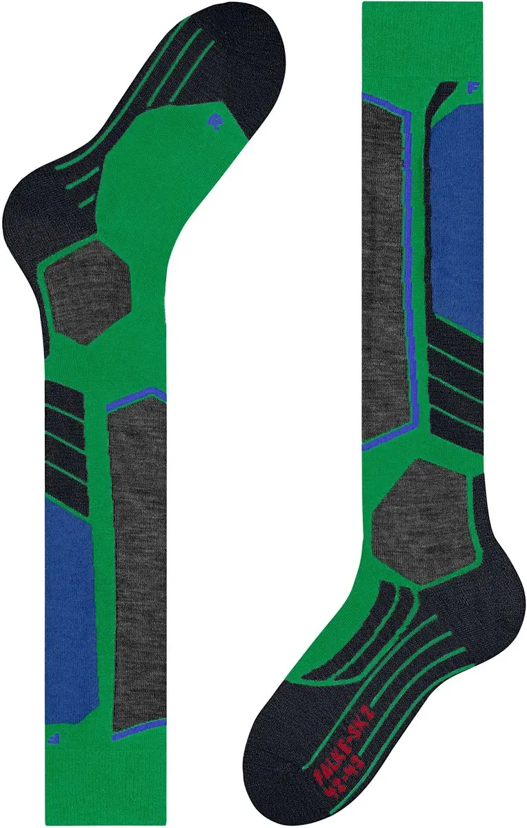 Falke SK2 Skisokken Heren - Dik Wol Groen - Maat 39-41