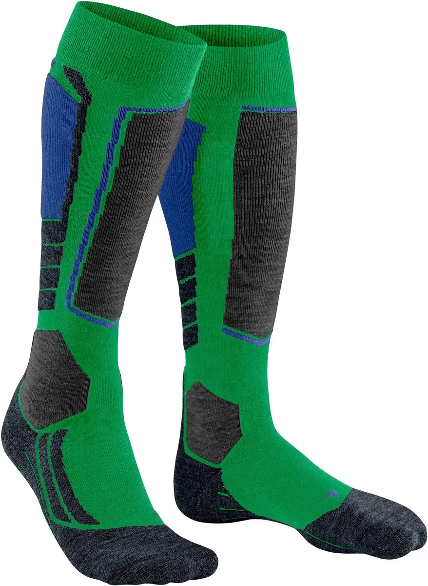 Falke SK2 Skisokken Heren - Dik Wol Groen - Maat 39-41