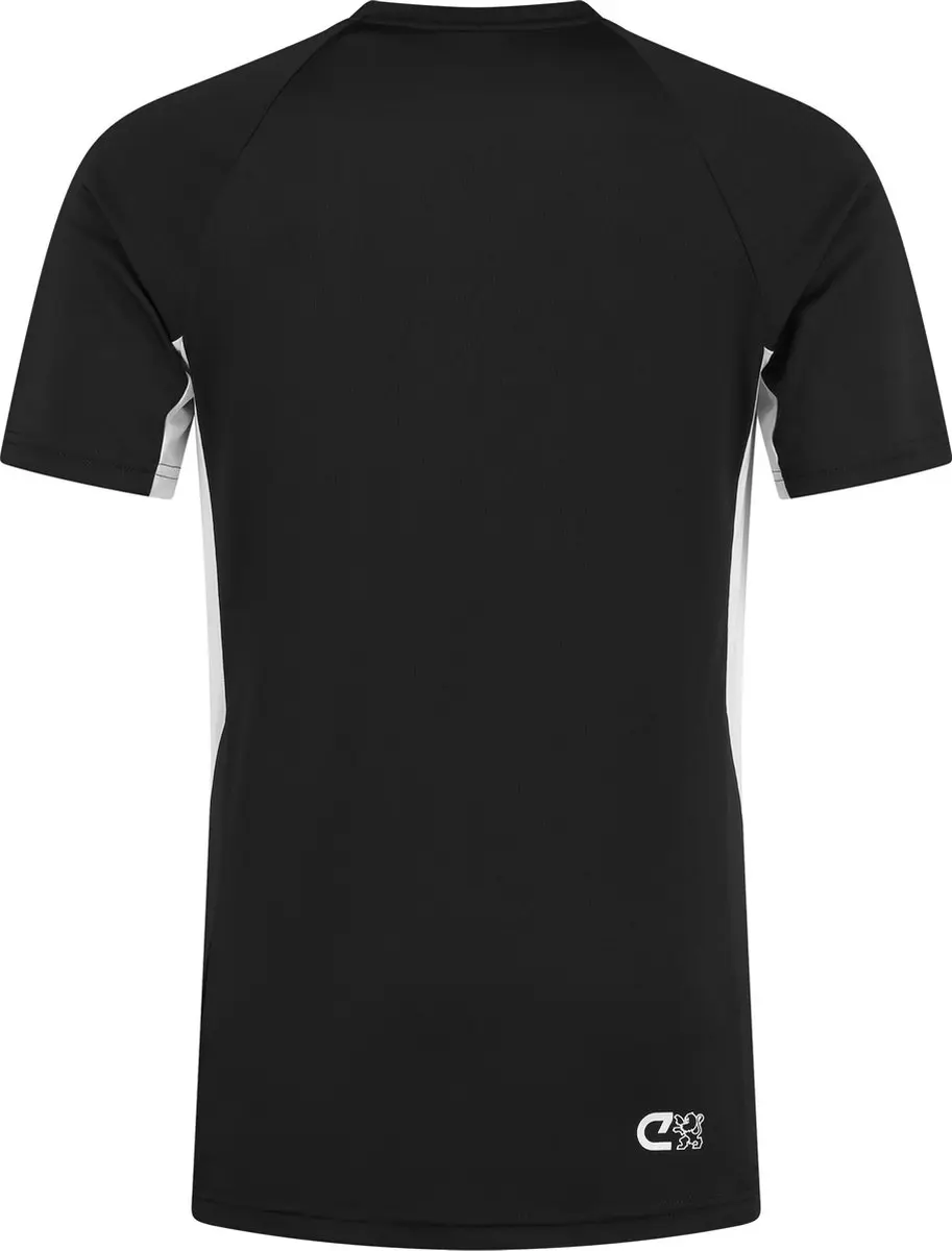 Cruyff Turn Tech Shirt Junior 164 - Zwart/Wit