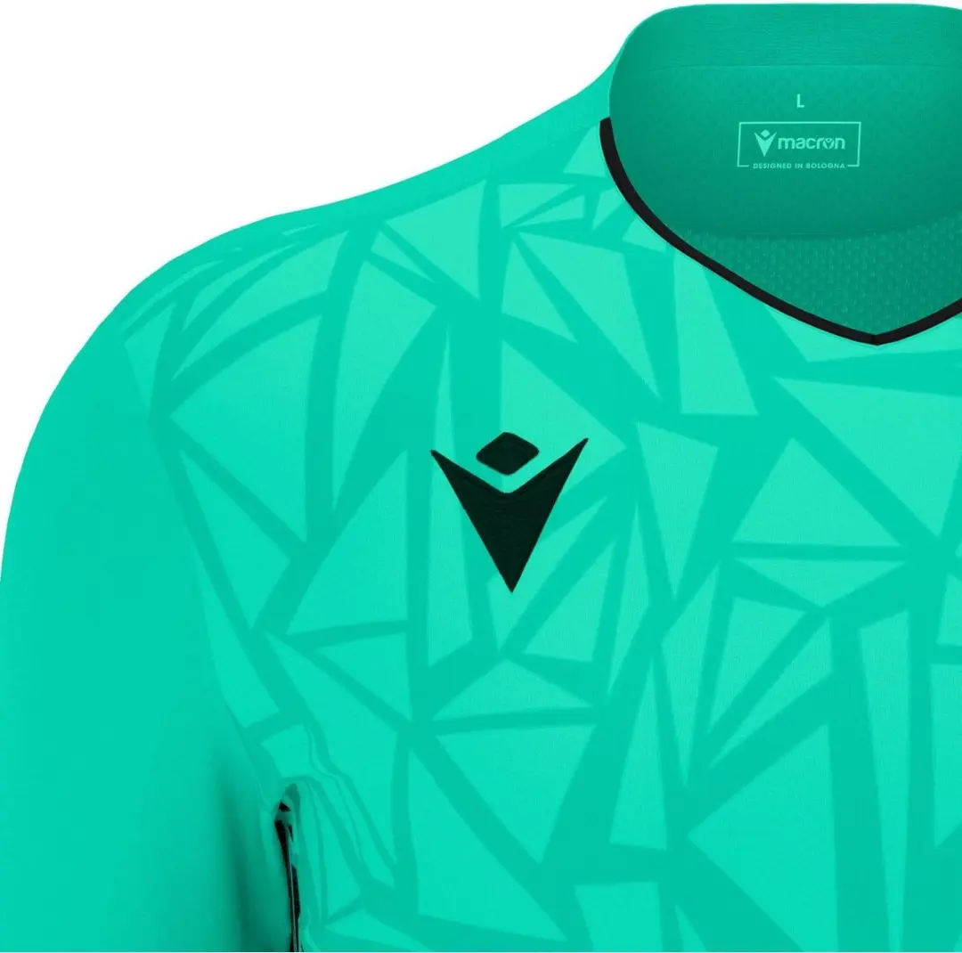 Macron Corvus Eco Keepershirt Heren - Lange mouw - Turkoois/Zwart M