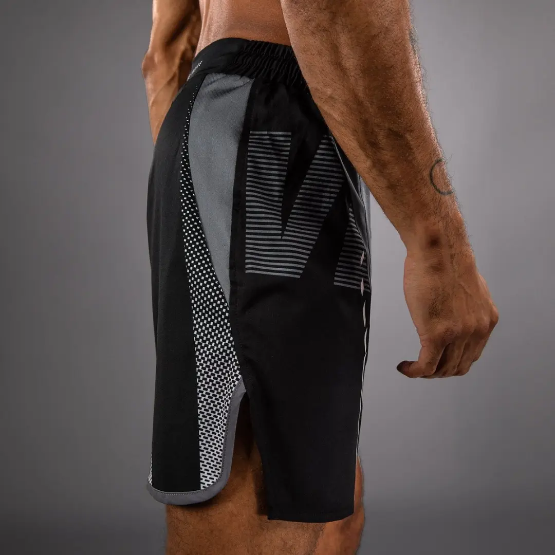 Venum Adrenaline Fightshorts XXL - Zwart/Zilver/Grijs