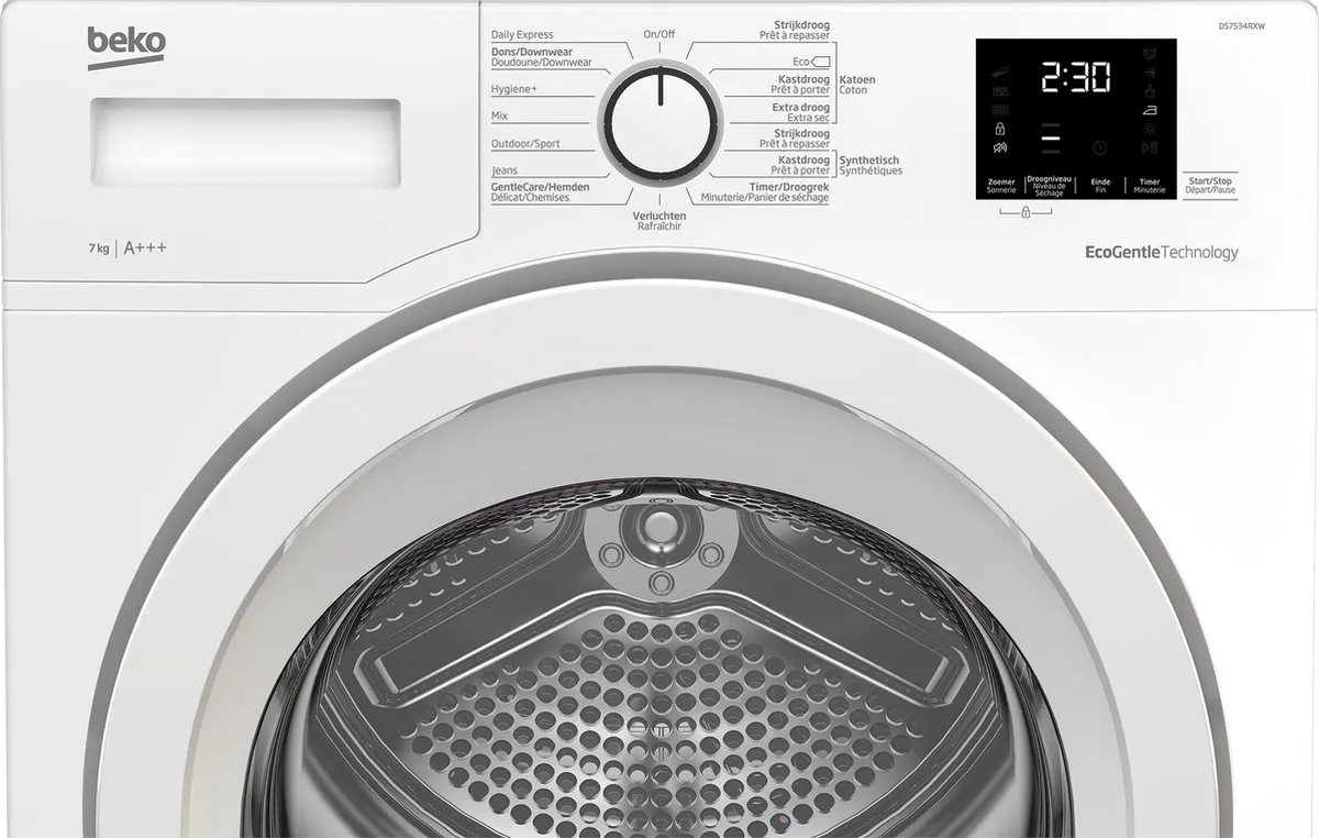 Beko DS7534RXW Vrijstaande Wasdroger 7kg - Wit