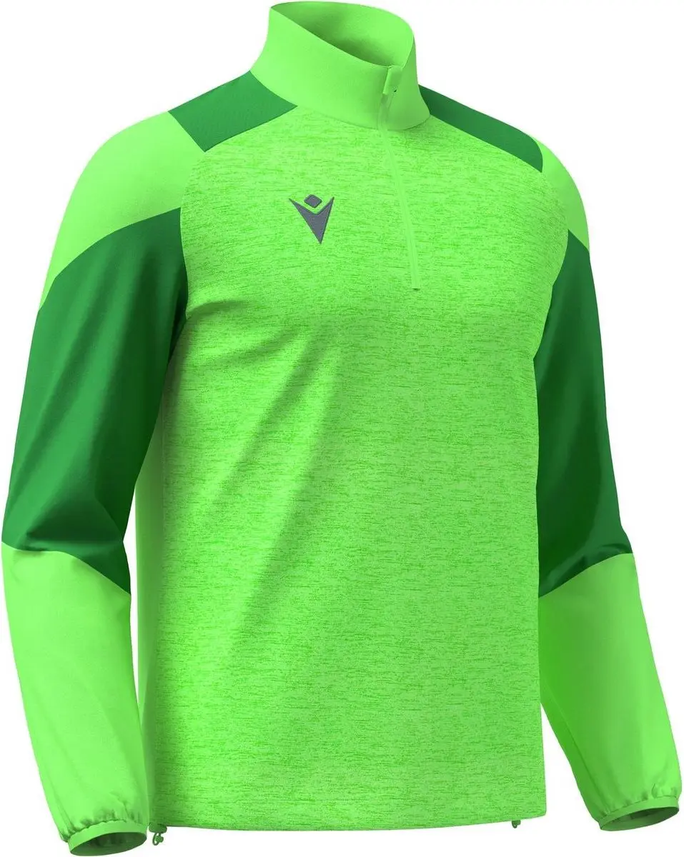 Macron Glory Cuzco Ziptop Heren Sporttop - L - Fluogroen