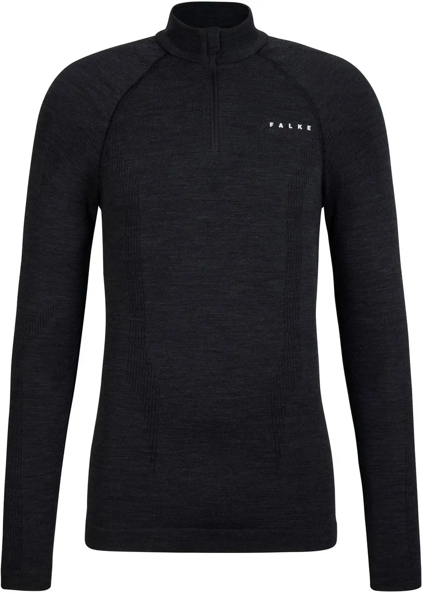 Falke Wool-Tech Zip Neck Shirt - Lange mouwen - S
