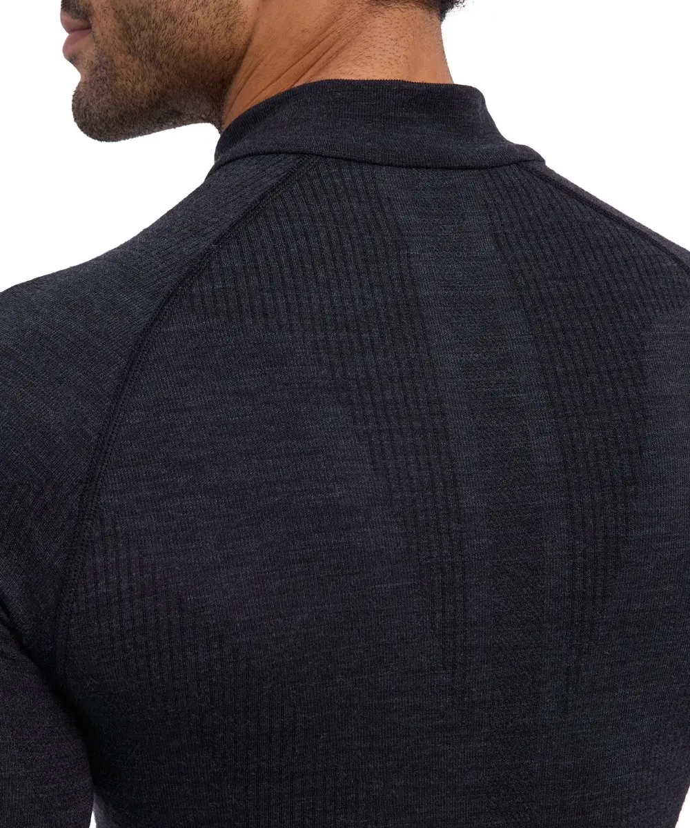 Falke Wool-Tech Zip Neck Shirt - Lange mouwen - S