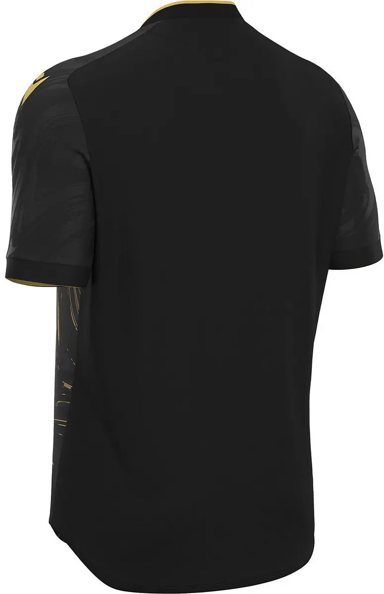 Macron Arcane Eco Shirt Korte Mouw Heren - L - Zwart/Goud