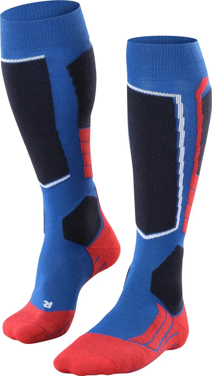 FALKE SK2 Wool warm dik wol functioneel materiaal skisokken heren blauw