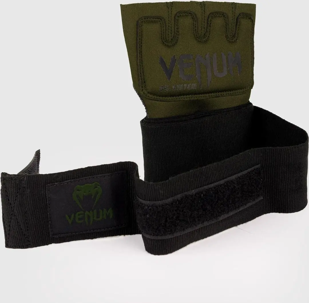 Venum Kontact Gel Glove Wraps XS - Khaki Zwart - afbeelding 4 van 4