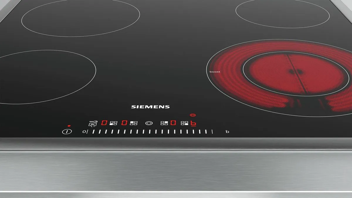 Siemens iQ300 ET645FFN1E kookplaat Zwart Ingebouwd 60 cm Keramisch 4 zone(s)