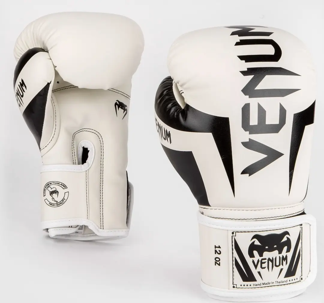 Venum Elite Bokshandschoenen 8 OZ - Wit/Zwart - afbeelding 4 van 6