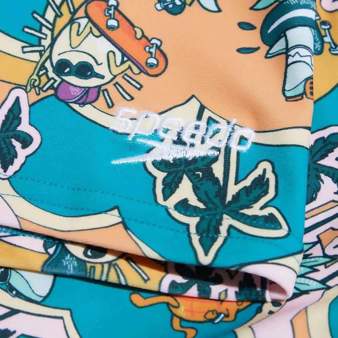 Speedo Infant Digital Allover Zwemboxer 9-12 mnd - Parrot/Mystic/Apricot Jam/Blossom - afbeelding 2 van 3