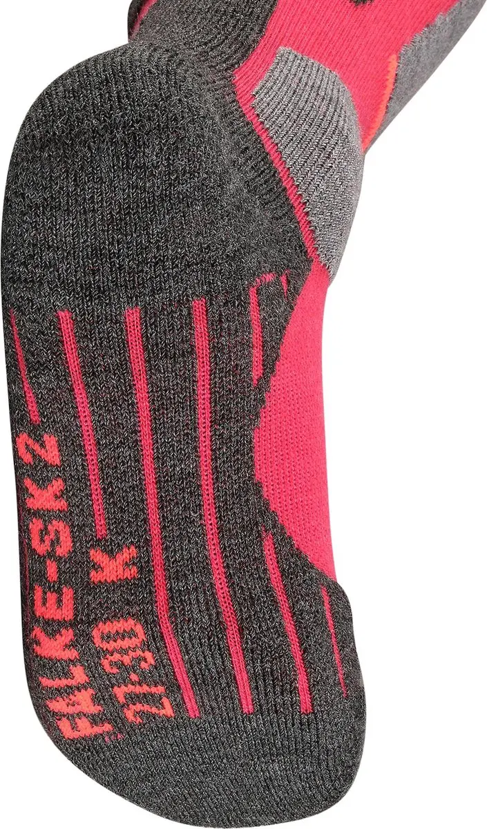 Falke SK2 Skisokken Dik Wol Rood - Maat 31-34