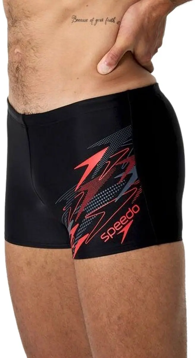 Speedo Medley Logo Aquashort Heren Zwemshort - XL - Blauw/Rood