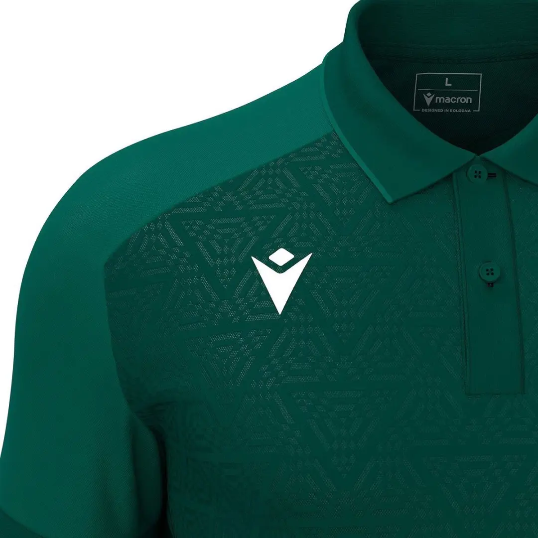 Macron Thunder Baldwin Polo Heren - XL - Bottle Green