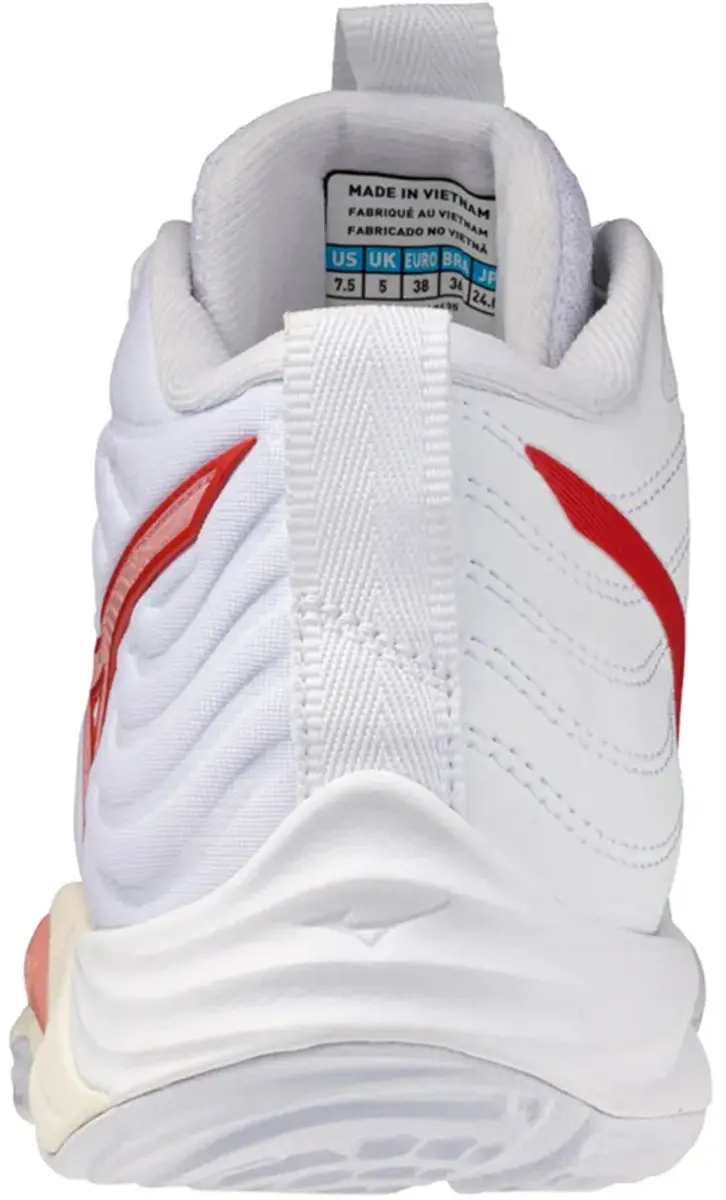 Mizuno Wave Momentum Elite Mid Dames Sportschoenen - Wit - afbeelding 3 van 4