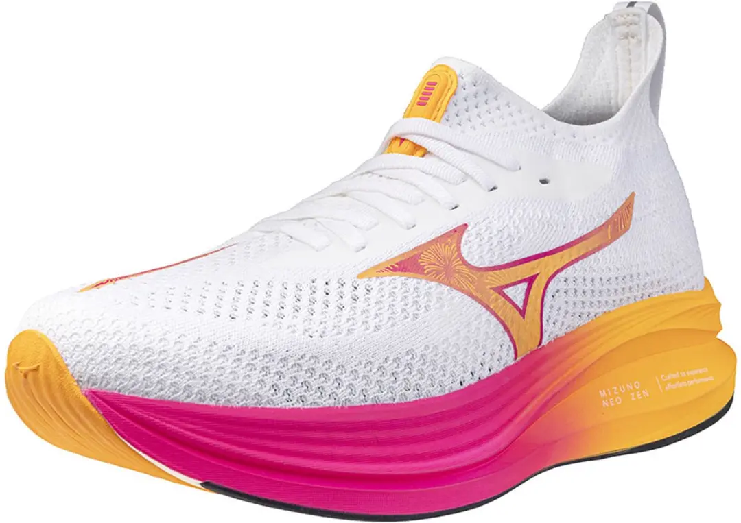 Mizuno Neo Zen Hardloopschoenen 46 - Wit/Tang Orange/Pink