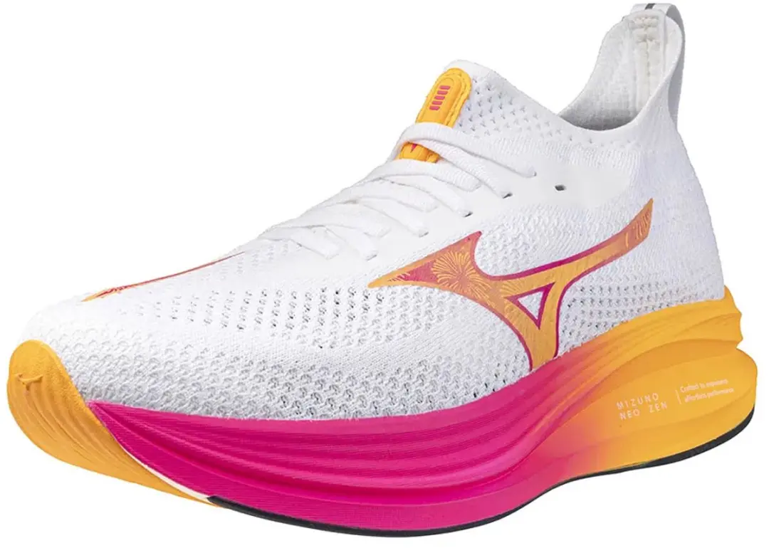 Mizuno Neo Zen Hardloopschoenen 46 - Wit/Tang Orange/Pink