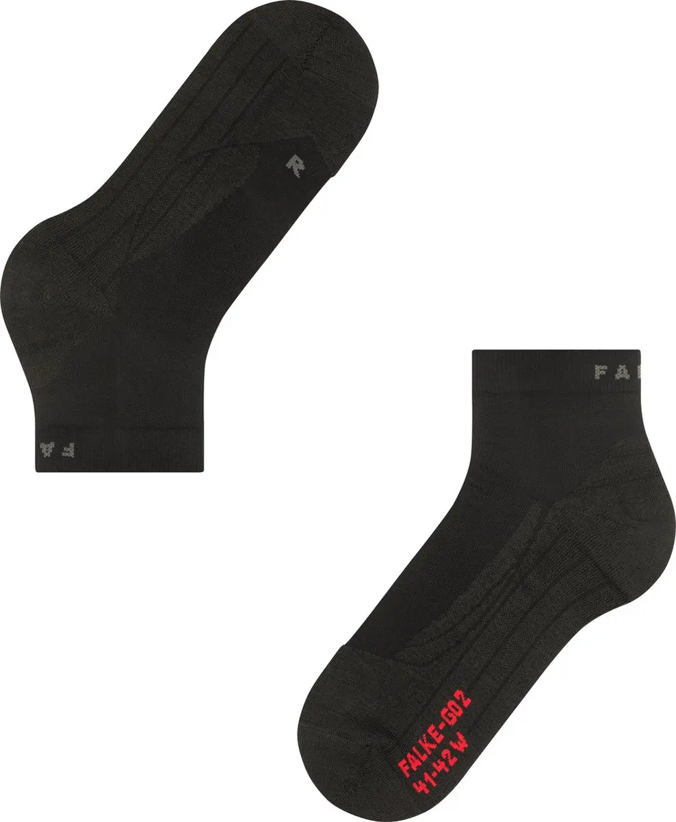 Falke GO2 Short Golfsokken Heren - 44-45 - Zwart