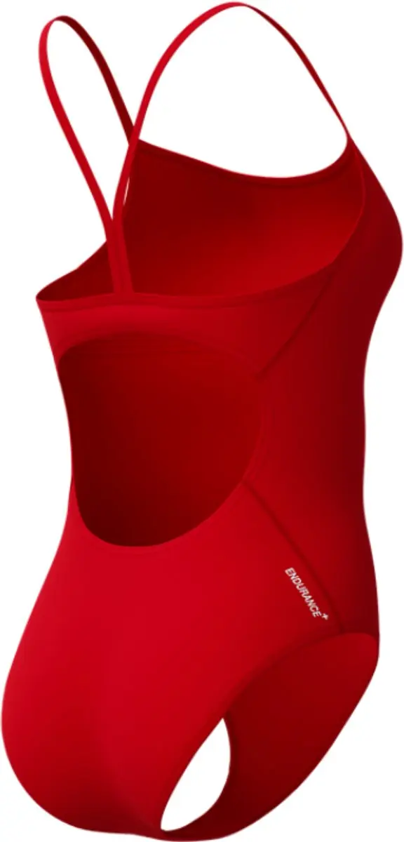 Speedo Dames Badpak Endurance+ Logo - Rood/Wit - afbeelding 5 van 6