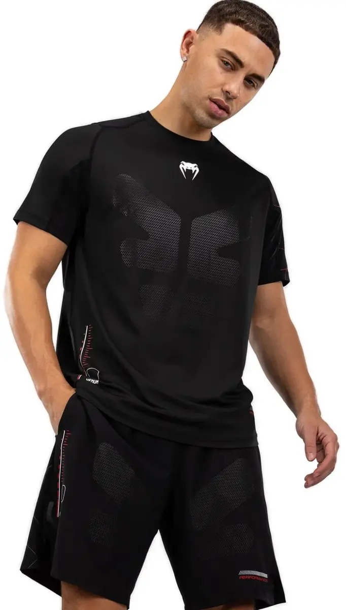 Venum Tactical XT Dry Tech Trainingsshirt XXL - Zwart/Vuurrood