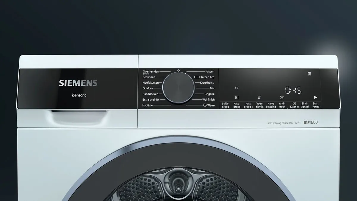 Siemens iQ500 WQ35G2D0NL Warmtepompdroger 8 kg - Wit
