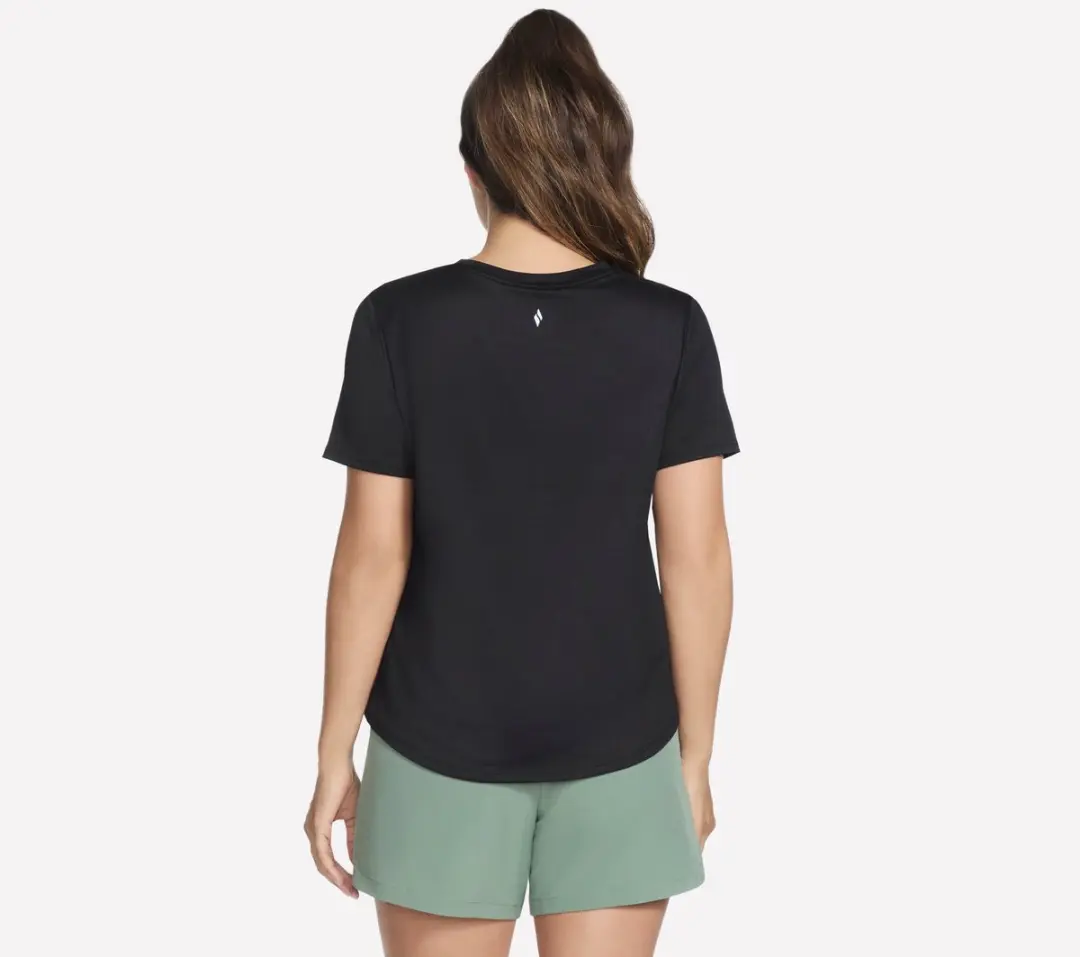 Skechers Godri Swift Tee Dames T-shirt - Zwart